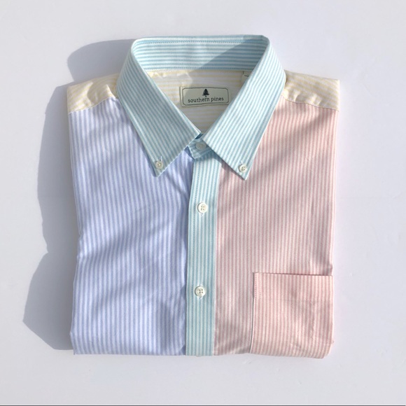 Southern Pines Other - Men’s Preppy Pastel Stripes Button Down *